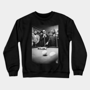 Martin Luther King Jr. playing Pool Crewneck Sweatshirt